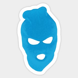 BLANK FACE BLUE Sticker